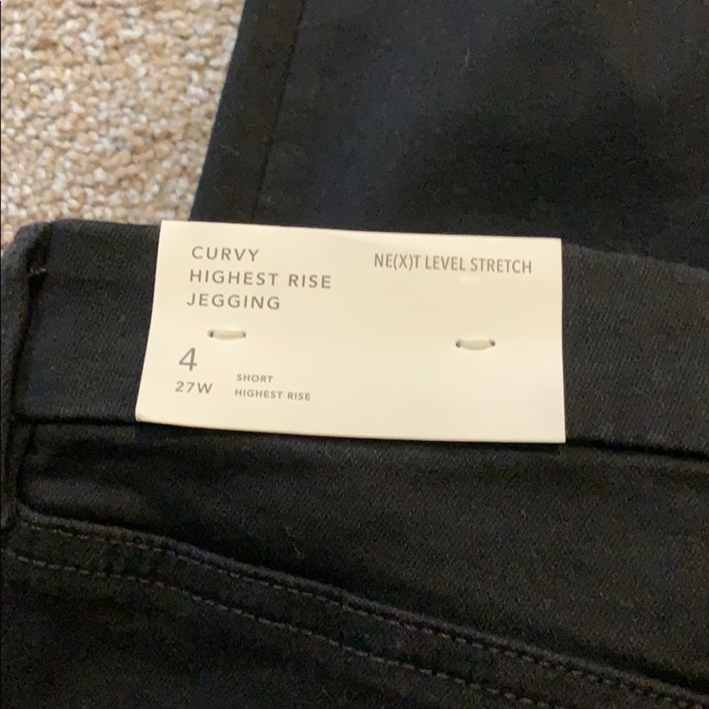 High waisted black skinny curvy jeans